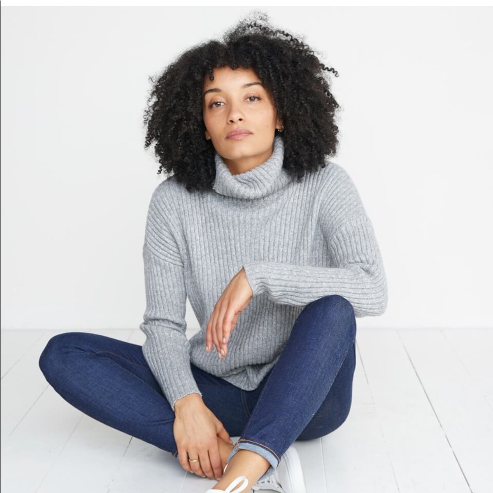 Annie turtleneck sweater in is gray from Poshmark
